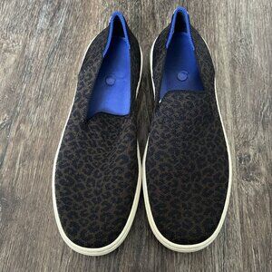 Rothy size 8 the original slip on sneaker tennis shoe Leopard print *Crack